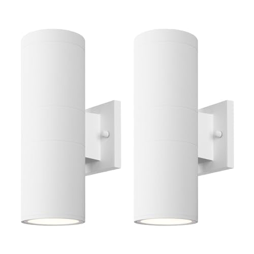12" Modern Outdoor Porch Light in 2 Lights (2 Count)