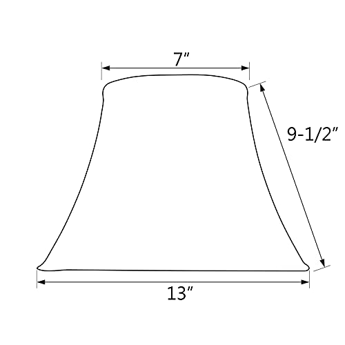 30018A Transitional Bell Shaped Spider Construction Lamp Shade
