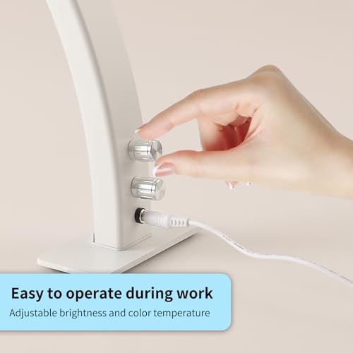 Half Moon Nail Light for Desk with Knob