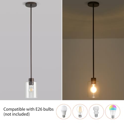 Oil Rubbed Bronze Pendant Lights Kitchen Island (2 Count)