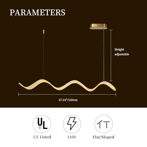 Wave Shaped Pendant Light