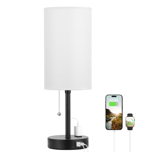 17" Bedside Lamp for Bedroom
