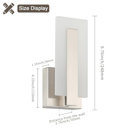 Modern LED Wall Sconce Set of 2 (2 Count)