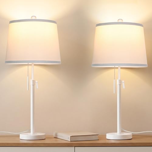 White Table Lamps Set of 2 (2 Count)