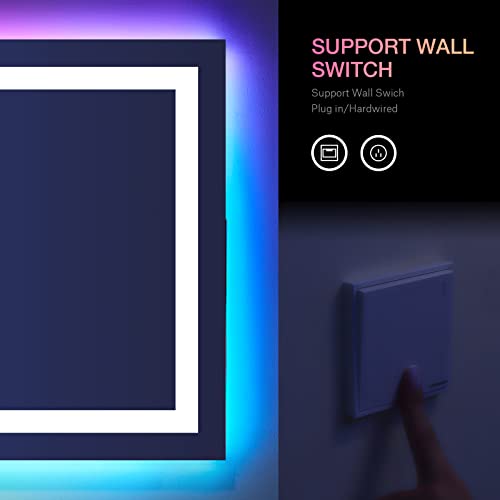 50"X30" LED Bathroom Mirror with Lights