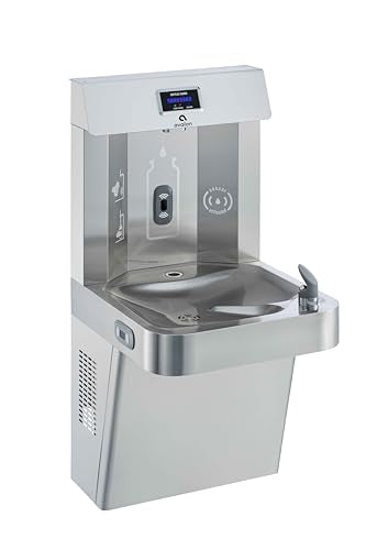 Wall Mounted Water Fountain with Bottle Filling Station