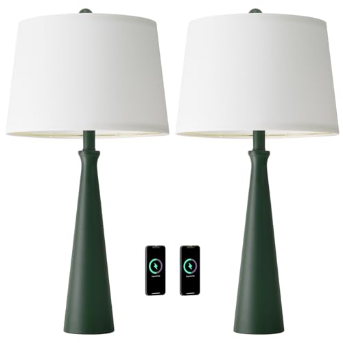25.75" Modern Table Lamp for Bedroom Set of 2 (2 Count)