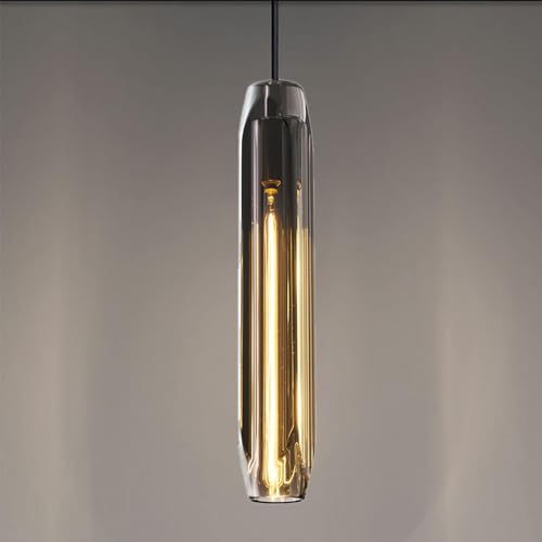 Pendant Lights Kitchen Island Pendant Lights Pendant Light fixtures Kitchen Pendant Light pendent Light 15" Smoke Gray Crystal lampshade Island Pendant Lights for Kitchen