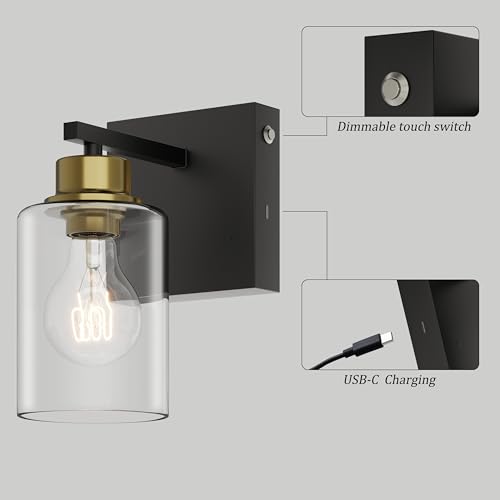 Wireless Battery Operated Wall Sconce Set of Two with Remote Control