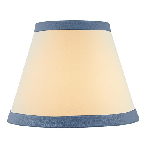 32040A Transitional Hardback Empire Shape Spider Construction Lamp Shade in Light Blue