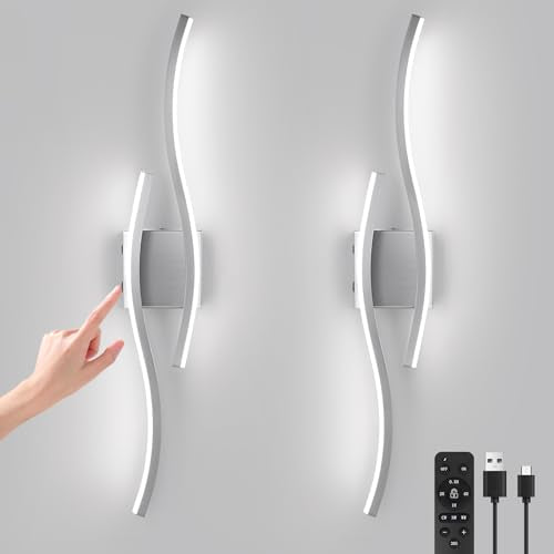 Modern Nickel Wall Sconces Set of 2 (2 Count)
