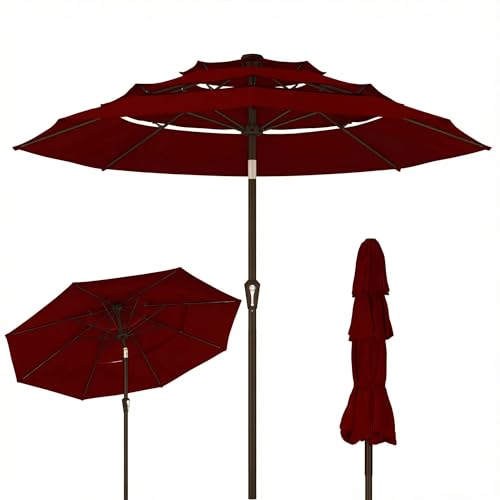 9ft 3 Tier Patio Umbrella