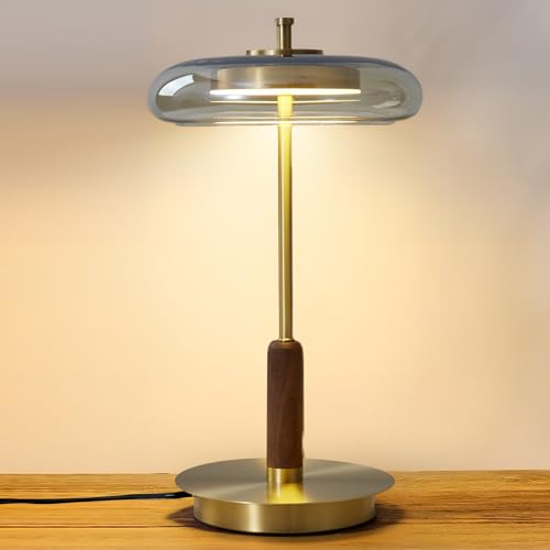 Brass Base Mushroom Table Lamp