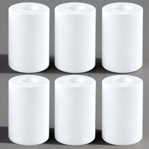 6Pcs White Frosted Glass Lamp Shade (6 Count)