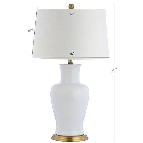 Julian Classic Ceramic Urn Metal LED Table Lamp 29"