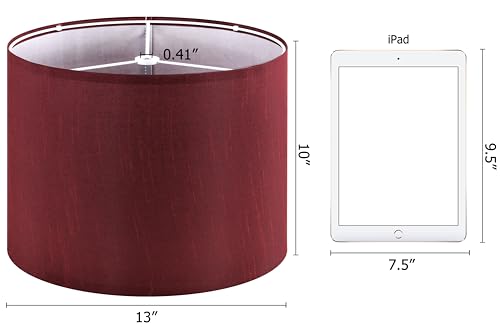 Burgundy Lamp Shade for Table Lamps Set of 1