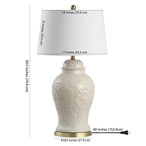 Naiyou Ceramic Chinoiserie Ginger Jar Table Lamp 29.5"