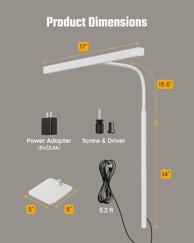 LED Desk Lamp for Home Office