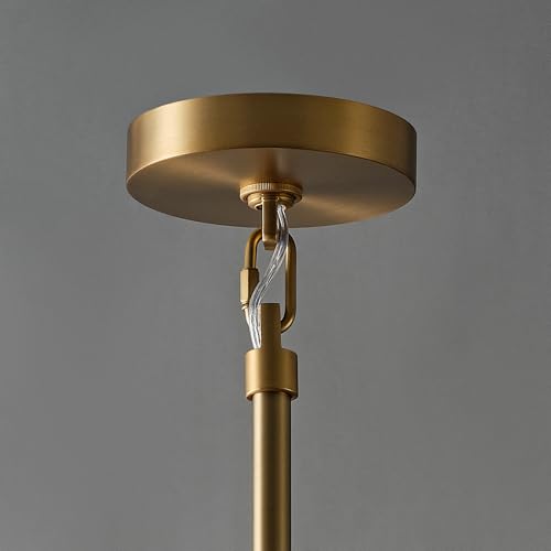 47 Inch Gold Tiered Smoky Glass Chandelier