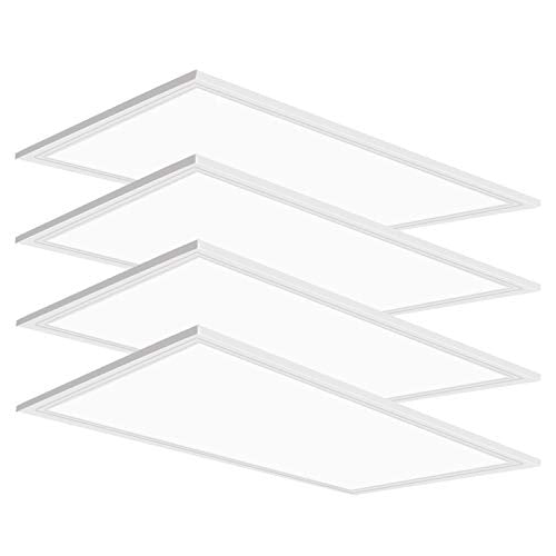 4 Pack 2x4 LED Flat Panel Light Drop Ceiling Fixture 7800LM (4 Count)