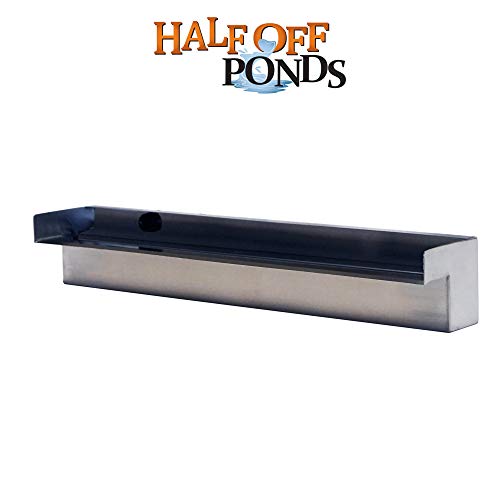 24" Stainless Steel Spillway for Pondless Waterfalls and Water Features