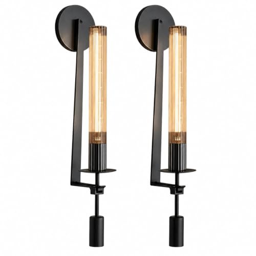 Black Wall Sconces Set of 2 (2 Count)
