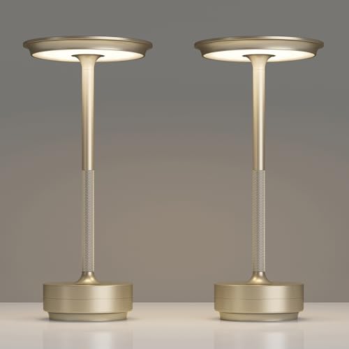 2 Pack Rechargeable Table Lamps Cordless (2 Count)