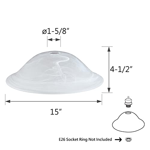 23142 11A Alabaster Shade for Medium Base Socket Torchiere