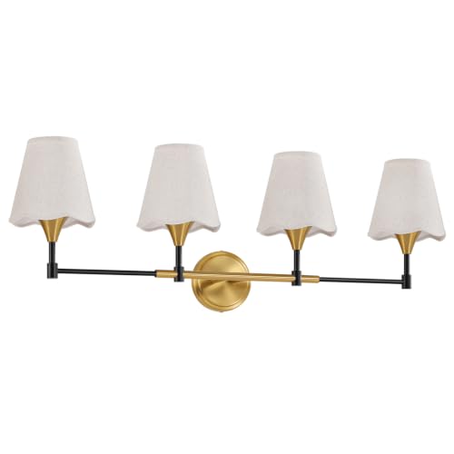 Black Gold Bathroom Vanity Light (Black Gold / 4 LIGHT)