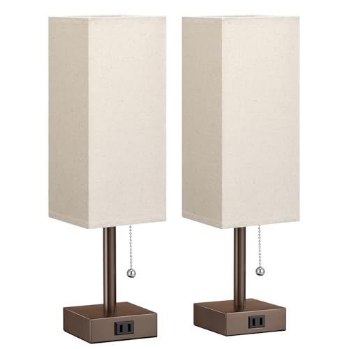 Bedside Lamp for Bedroom Set of 2 (2 Count)
