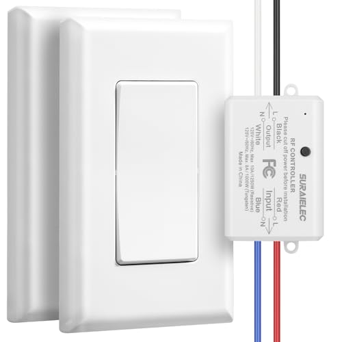 3 Way Wireless Light Switch Kit with Receiver