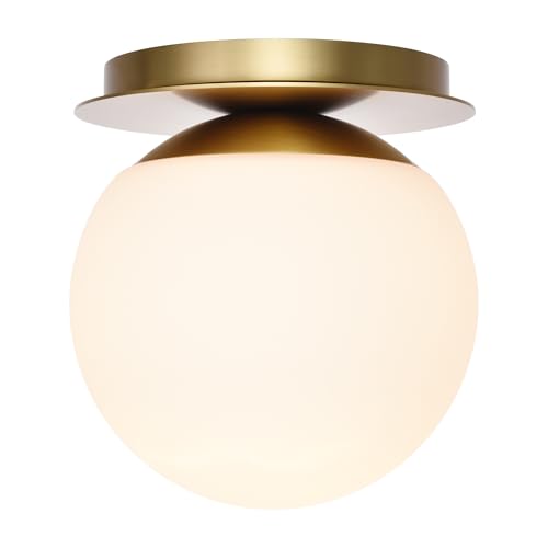 Wall Sconces 1 Light Modern Globe Sconce in Aged Brass
