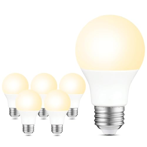 A19 LED Light Bulbs Dimmable (6 Count)