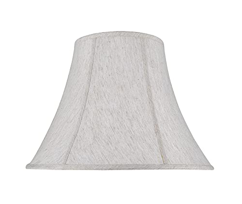 30026A Transitional Bell Shape Spider Construction Lamp Shade in Flaxen