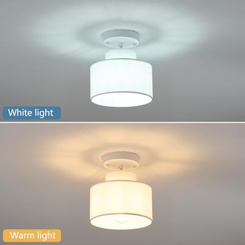 7.8" Drum Modern Pendant Lights Kitchen Island