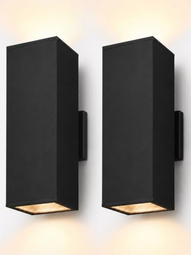 2 Pack 18" Outdoor Rectangular Wall Light (2 Count)