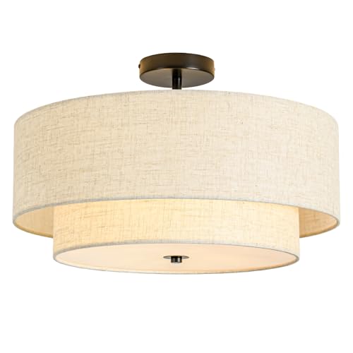 4 Light Semi Flush Mount Ceiling Light
