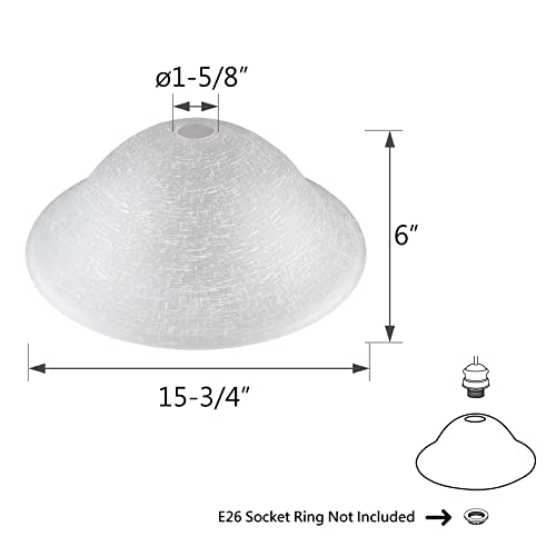 23504 01A Frosted Fabric Texture Shade for Medium Base Socket Torchiere
