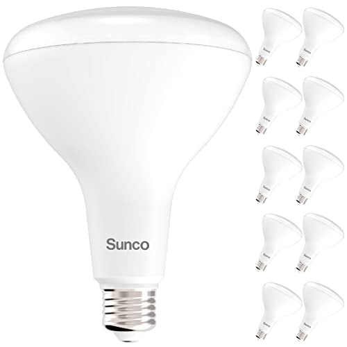 Sunco 10 Pack BR40 LED Flood Light Bulb (10 Count)