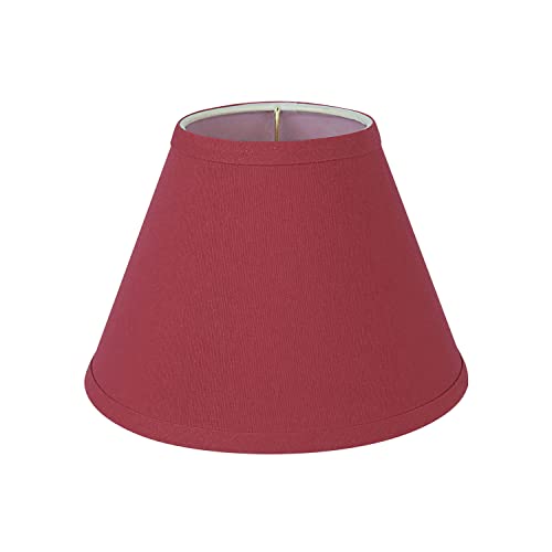 58879A Transitional Empire Shape Uno Construction Lamp Shade in Imperial Red