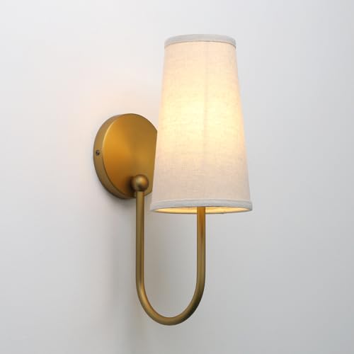 Set of 2 Linen Fabric Wall Sconces (2 Count)
