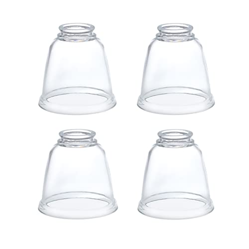 23127 4 Contemporary Clear Ceiling Fan Replacement Glass Shade (4 Count)