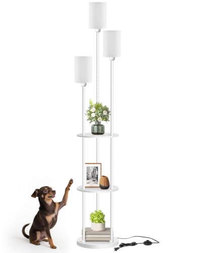 Floor Lamp with Shelves