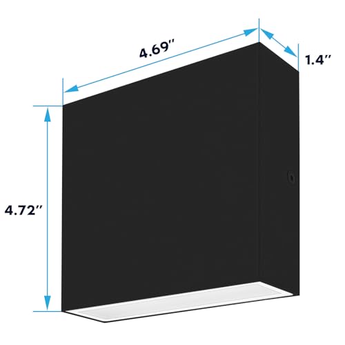 Square LED Up and Down Wall Sconces Set of 2 (2 Count)