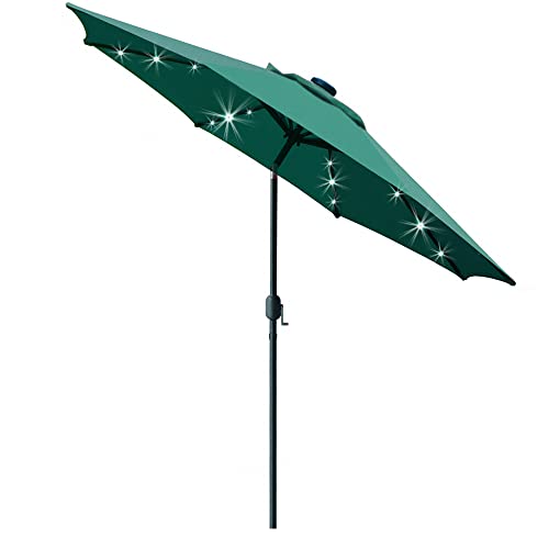 9' Solar LED Patio Umbrella