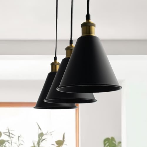 H Type Matte Black E26 Socket Track Lighting Pendant