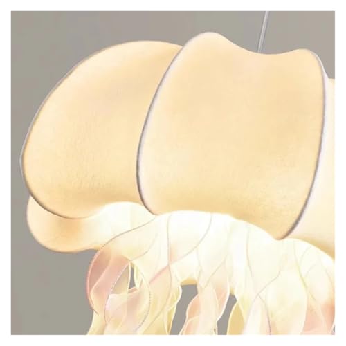Nordic Chandeliers Living Room Silk Lamps Umbrella Jellyfish Shaped Chandeliers Design Dining Table Lighting Bedroom Decoration