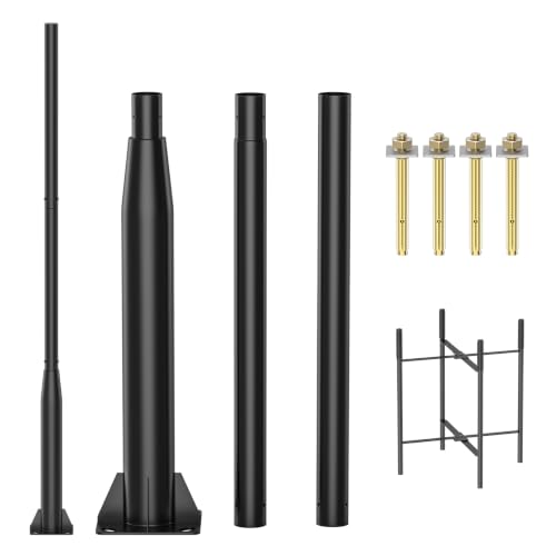 10Pack 10FT Street Light Pole for Post Top Light (10 FT)