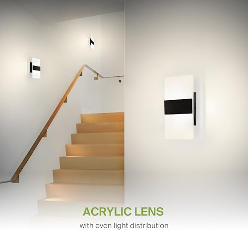 8 Inch Indoor LED Wall Sconce (2 Count)