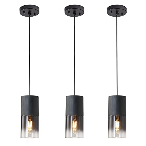 3 Pack Black Pendant Light Fixtures (3 Count)